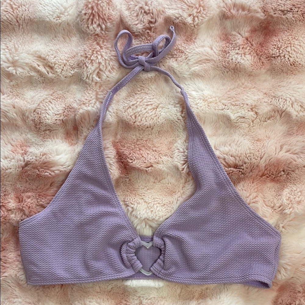 Purple Heart Bikini Top